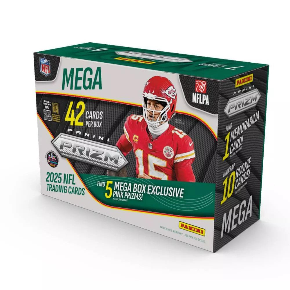 2025 Panini NFL Football Prizm Football Trading Card Mega Box ...