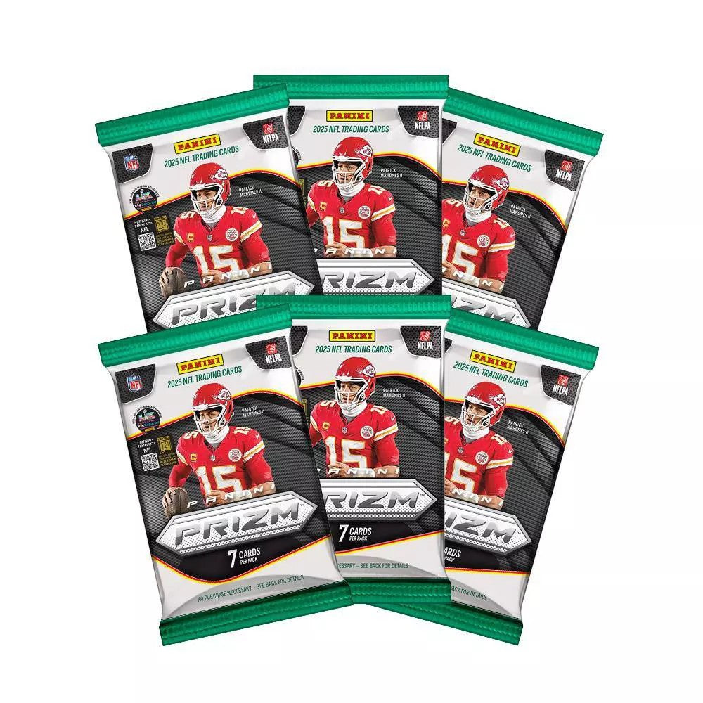 2025 Panini NFL Football Prizm Football Trading Card Hobby Mega Box (Purple Pulsar Prizms)