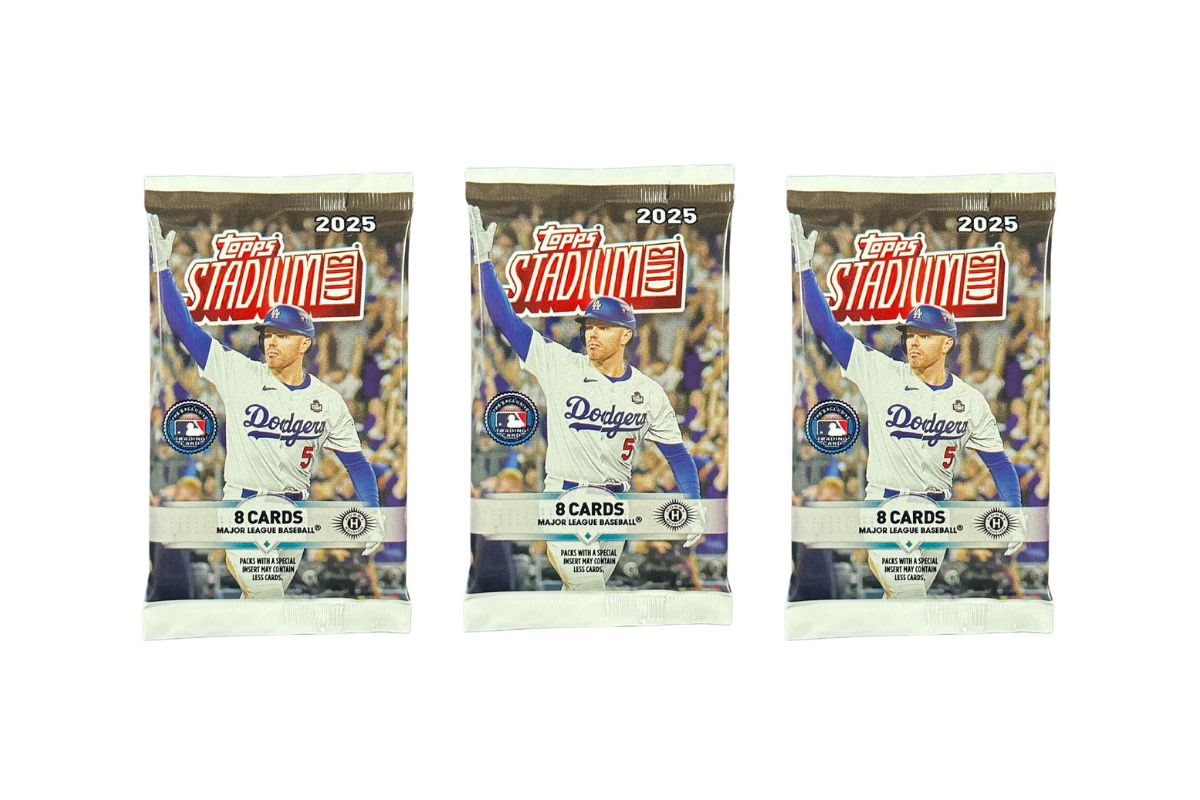 2025 Topps Stadium Club Baseball Hobby Booster Pack Lot - 3 Packs