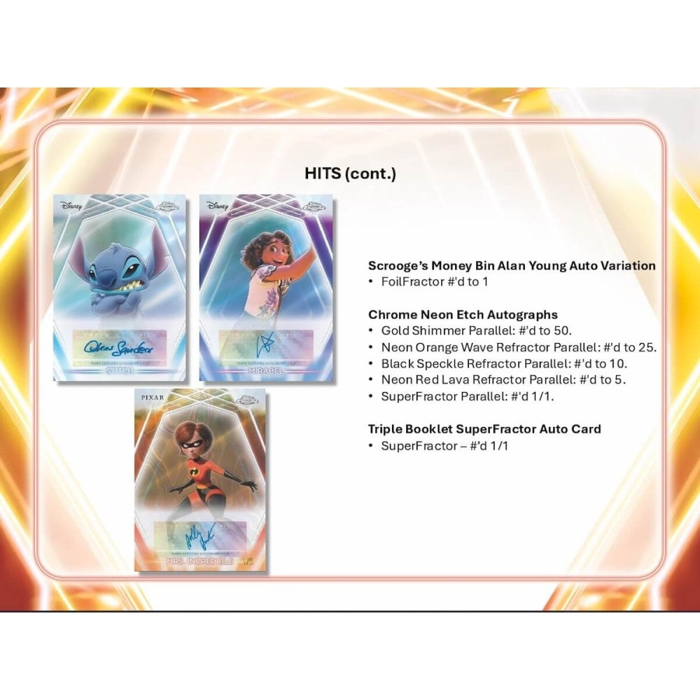 2026 Topps Disney Neon Hobby Box