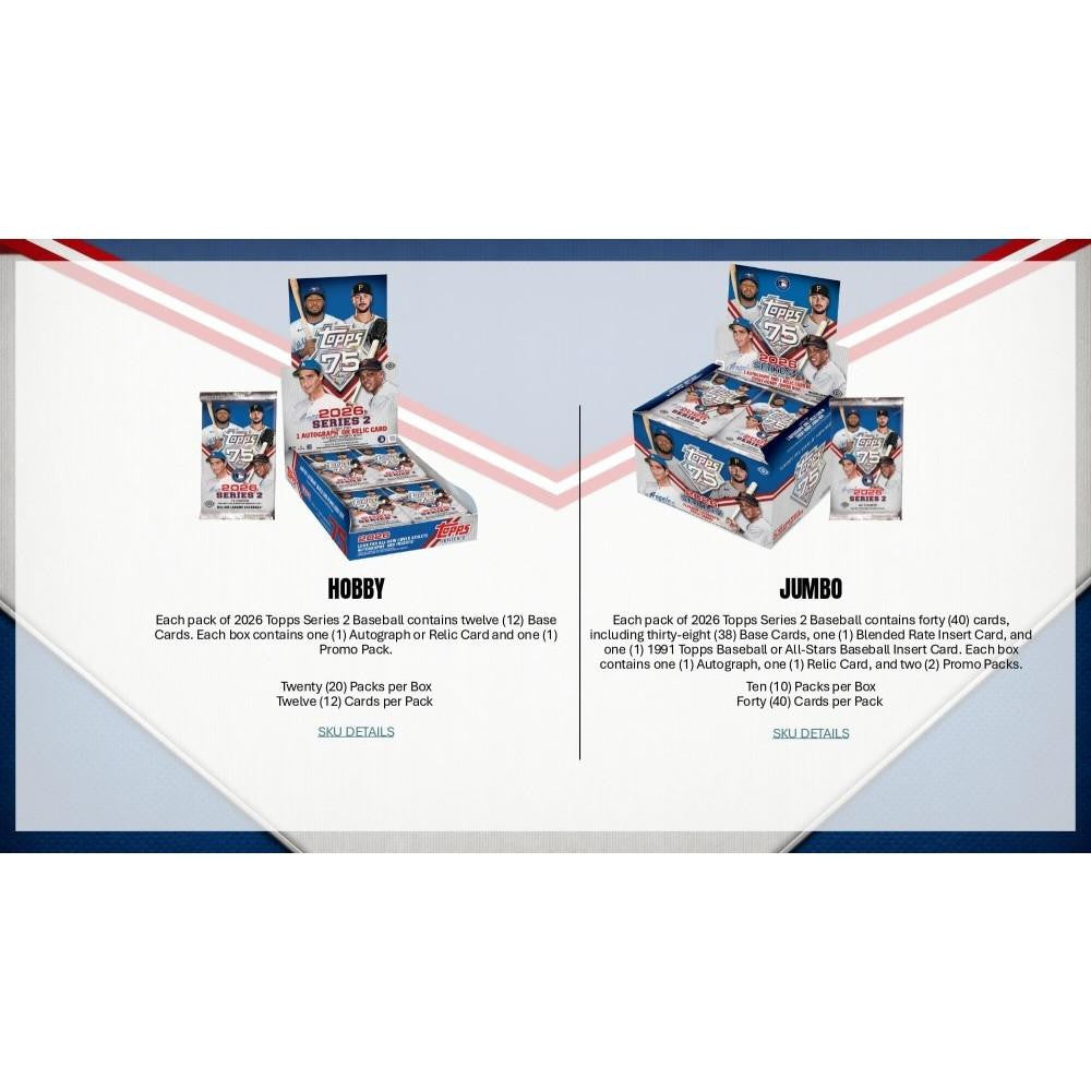 2026 Topps Baseball Series 2 Hobby Box