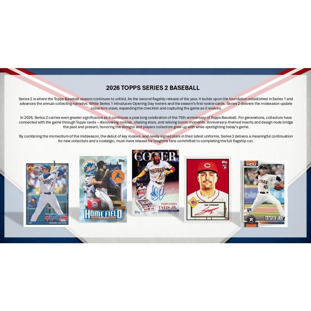 2026 Topps Baseball Series 2 Hobby Box