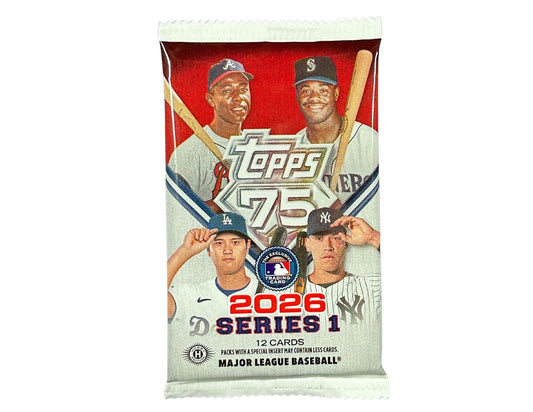 MLB Topps 2026 Series 1 Baseball Trading Card HOBBY Pack [12 Cards]