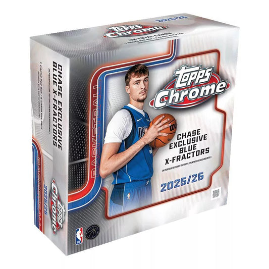 Topps 2025-26 Basketball NBA Chrome Basketball Trading Card Mega Box