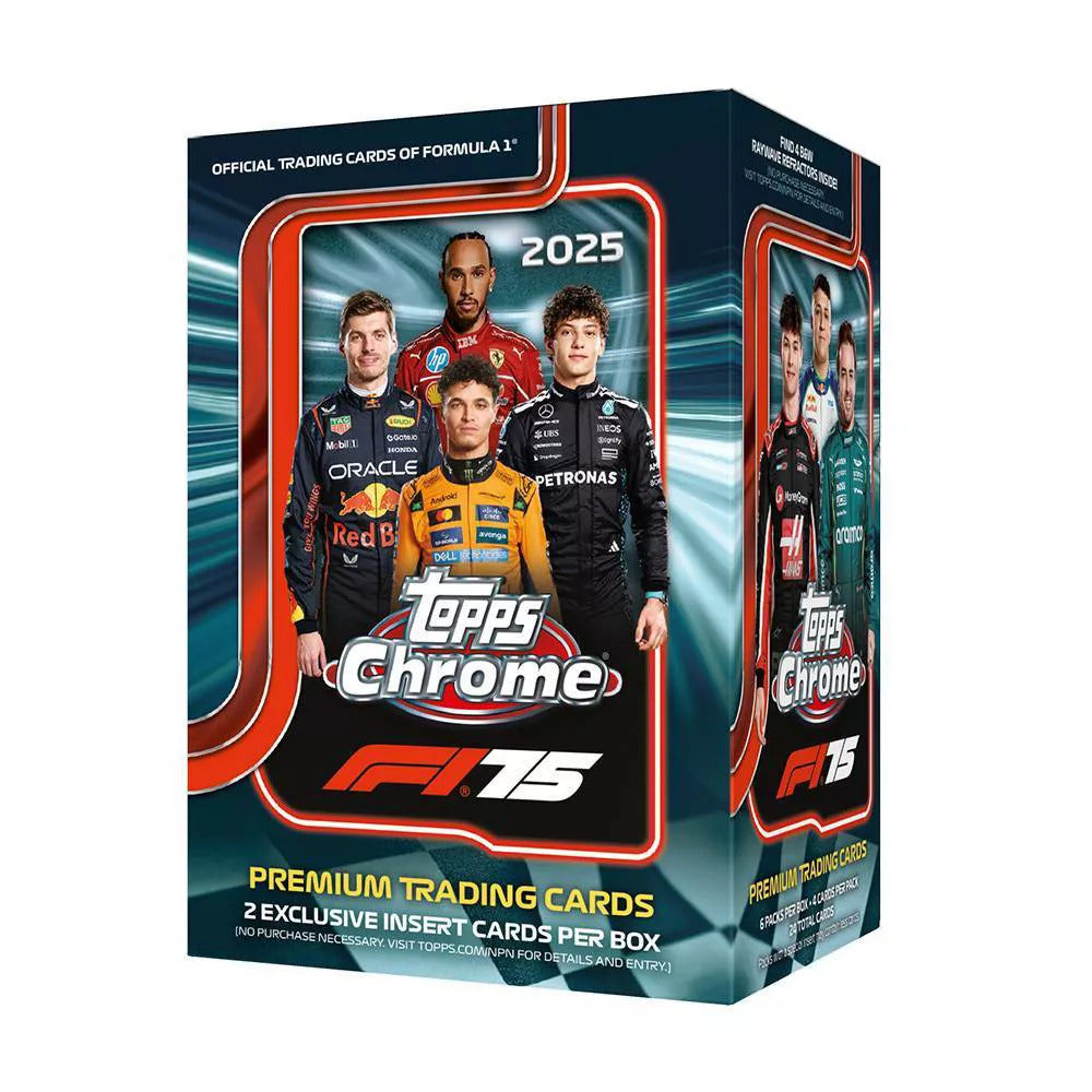 2025 Topps Chrome Formula 1 Premium Trading Card Value Blaster Box