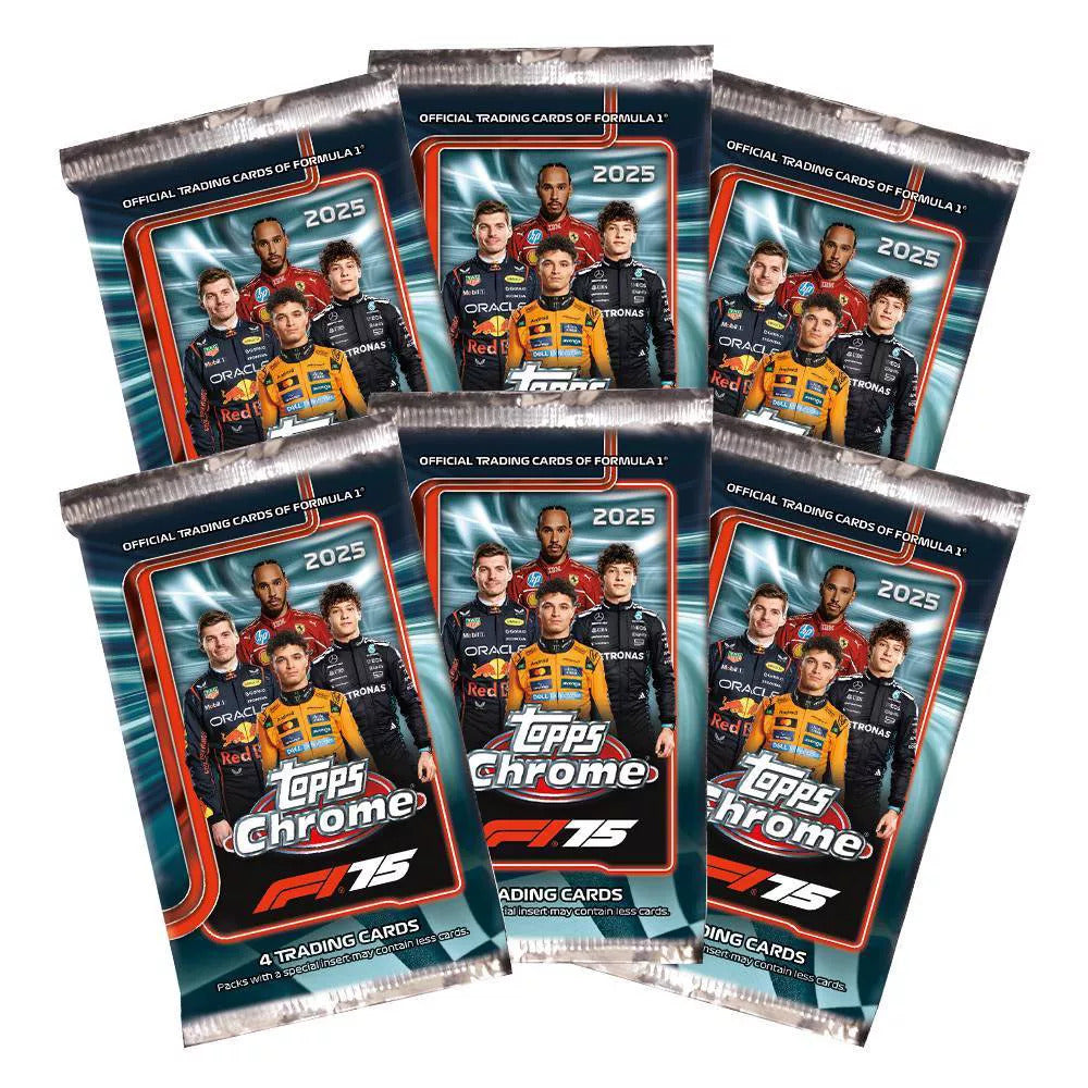 2025 Topps Chrome Formula 1 Premium Trading Card Value Blaster Box