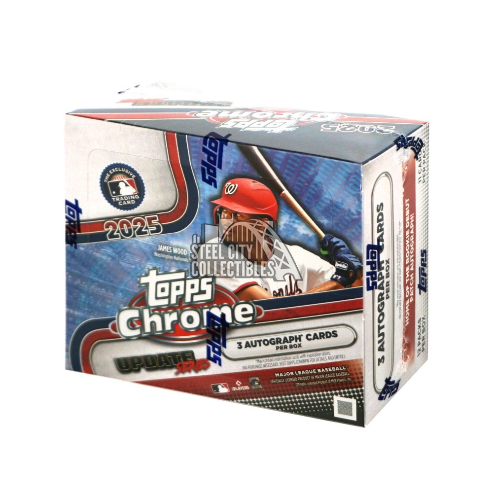 2025 Topps Chrome Update Series Baseball Hobby Jumbo Box