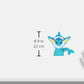 Sanei Boeki Pokemon Peta Bolsa Esponjosa PZ34 Vaporeon