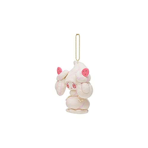 Pokemon Center Alcremie Mawhip A La Mode Vanilla White 6 Inch Keychain Plush