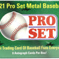 2021 Leaf Pro Set Metall Baseball box (SIX Autograph cards/bx)
