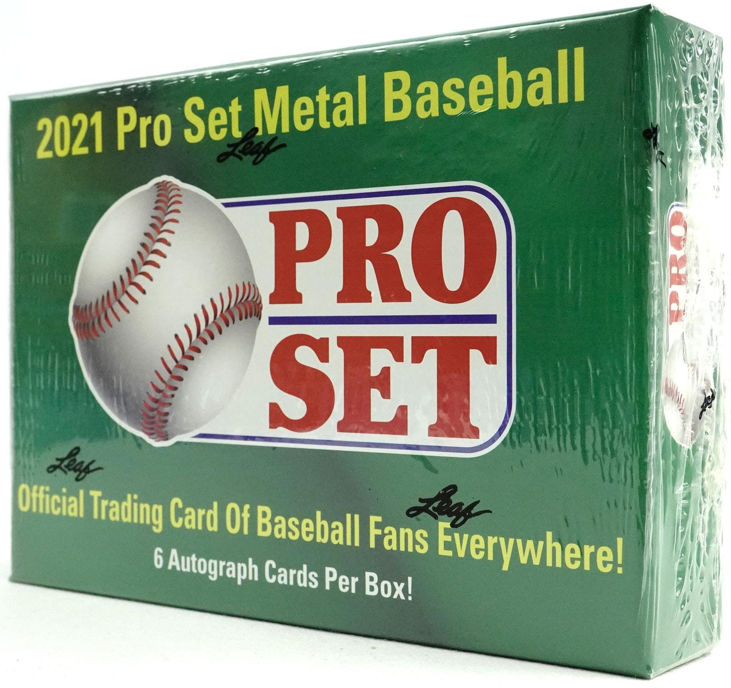2021 Leaf Pro Set Metall Baseball box (SIX Autograph cards/bx)