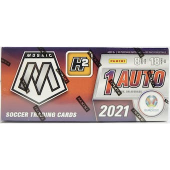 2020/21 Panini Mosaic UEFA Euro Soccer H2 Hobby Hybrid Box