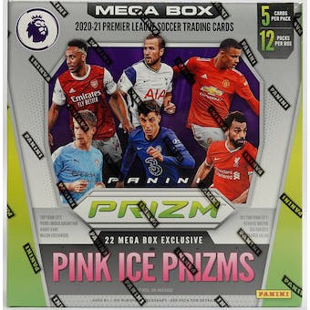 2020/21 Panini Prizm Premier League EPL Soccer Mega Box (Pink Ice Prizms)