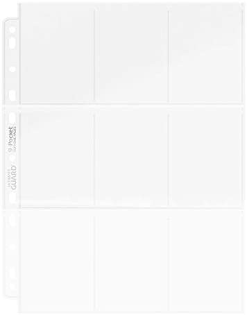 Ultimate Guard 9 Pocket Binder Pages - Clear (100 Pages)