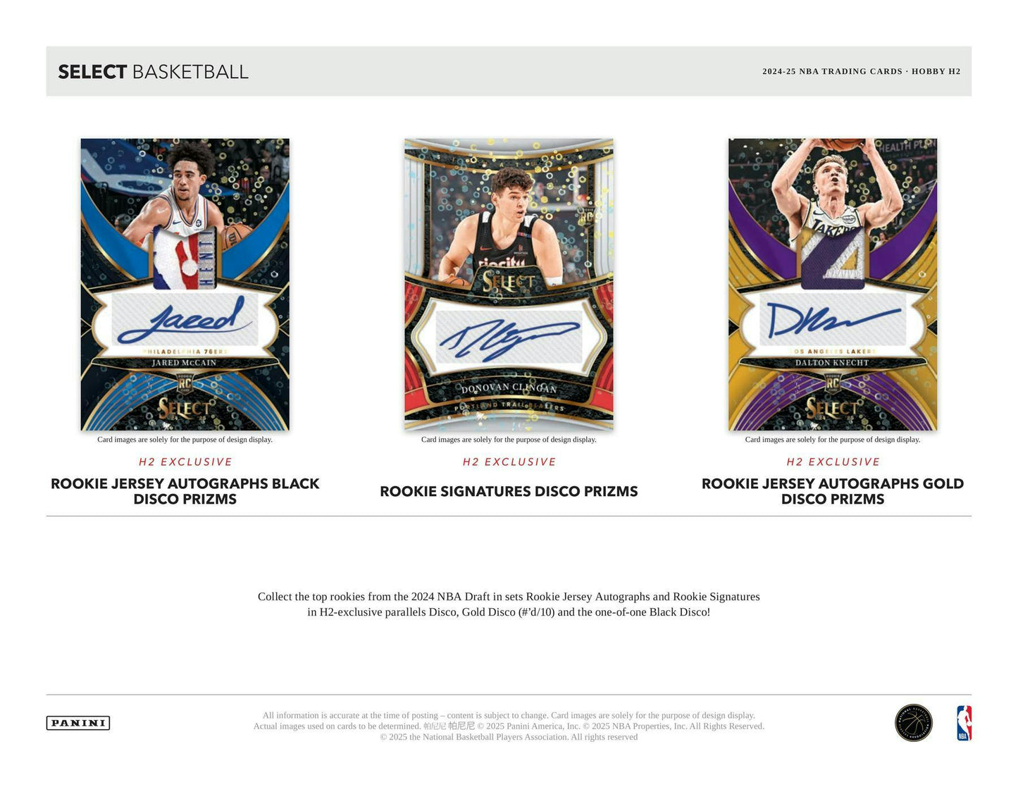 Panini 2024-25 Select Basketball H2 Hobby Box