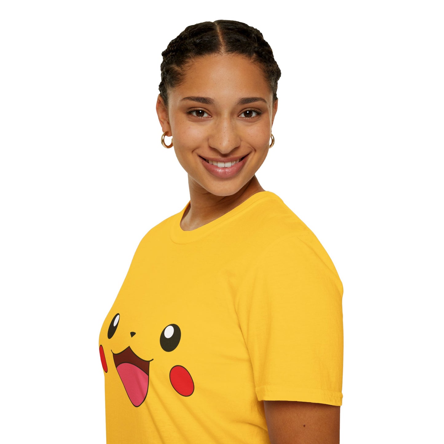 Pika Poke Face Unisex T-Shirt (Adult)