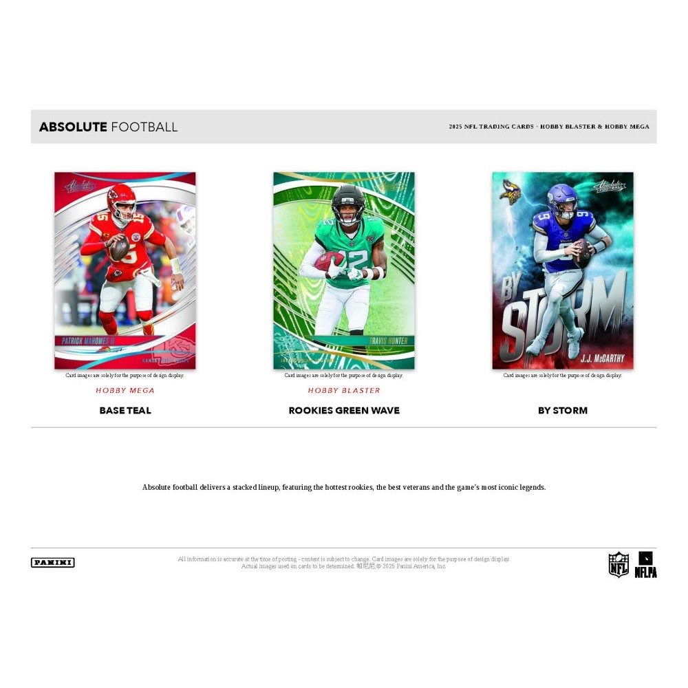 Panini 2025 Absolute Football Hobby Mega Box