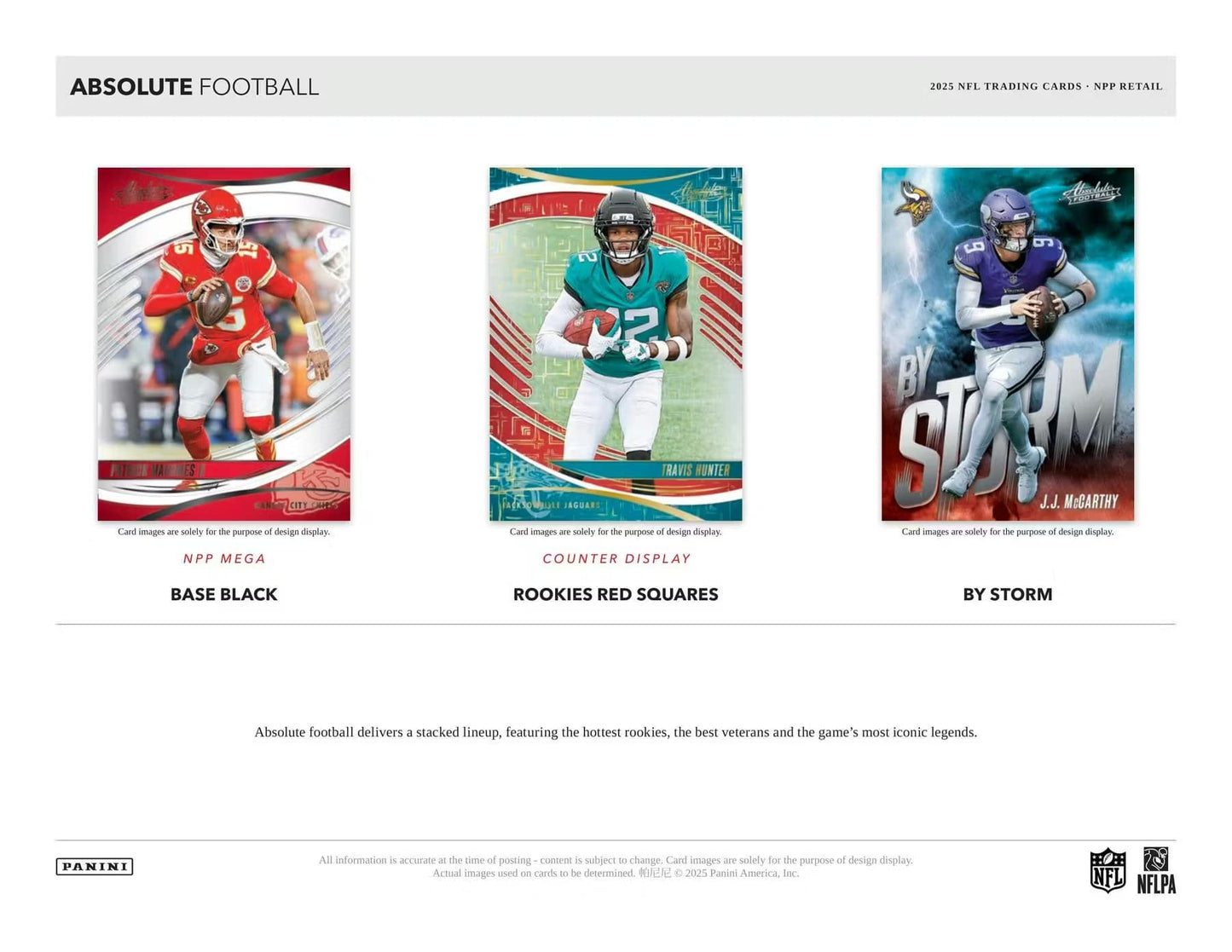 Panini 2025 Absolute Football 24-Pack Retail Booster Box