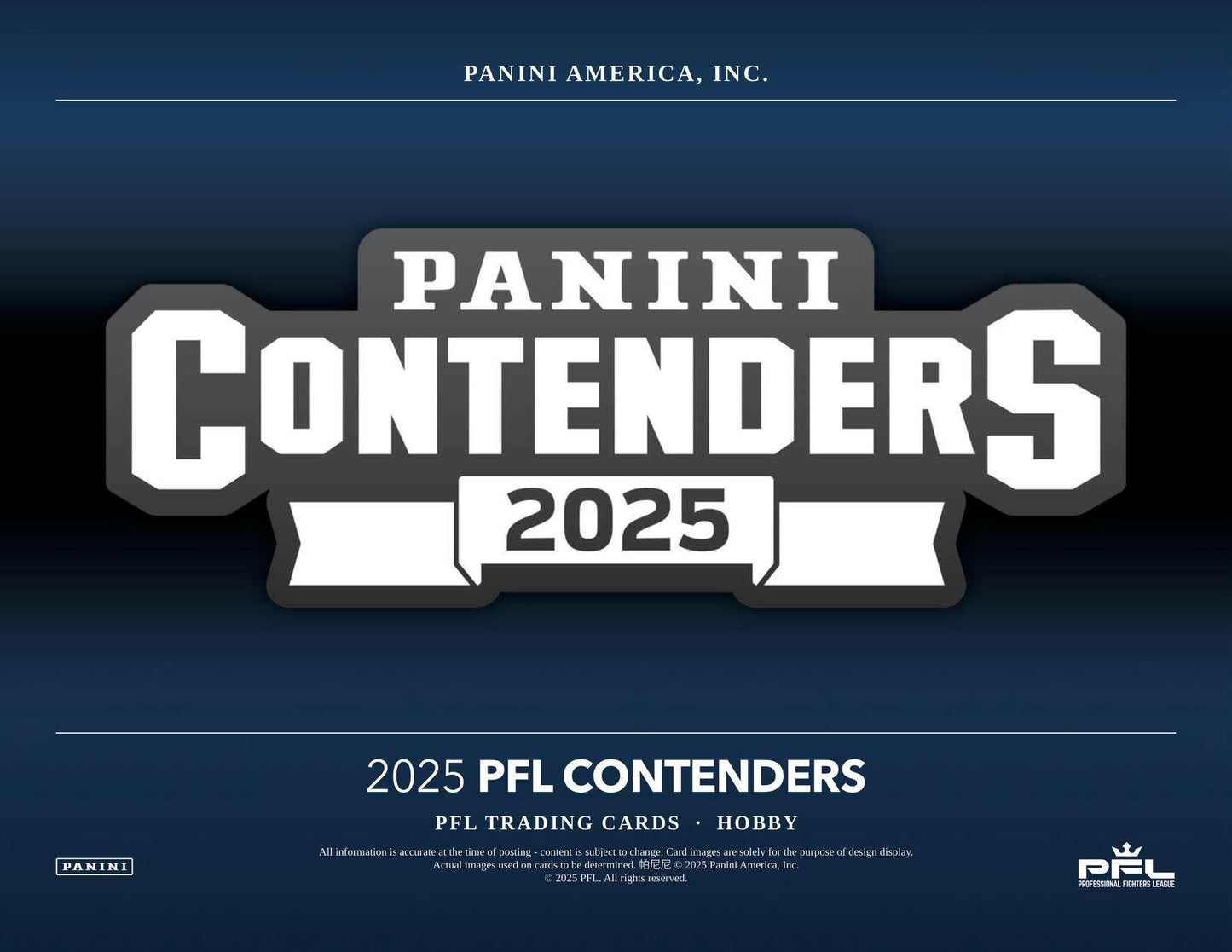 Panini 2025 Contenders Professional Fighters League PFL Hobby Box