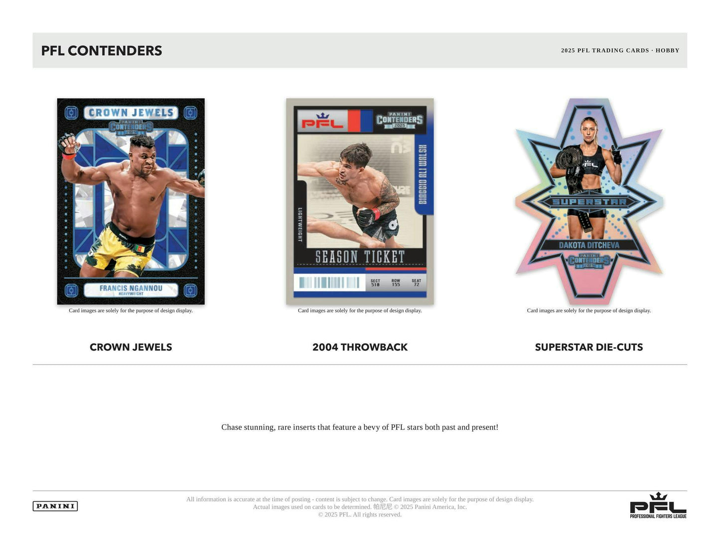Panini 2025 Contenders Professional Fighters League PFL Hobby Box