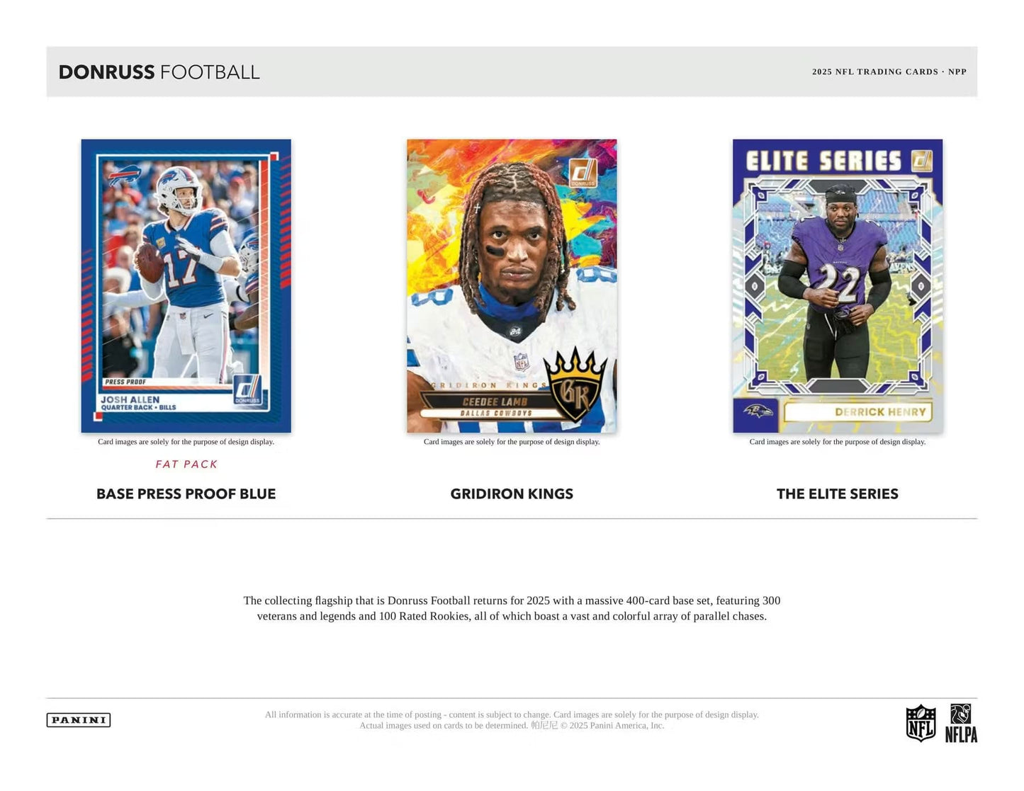 Panini 2025 Donruss Football Retail 24-Pack Box
