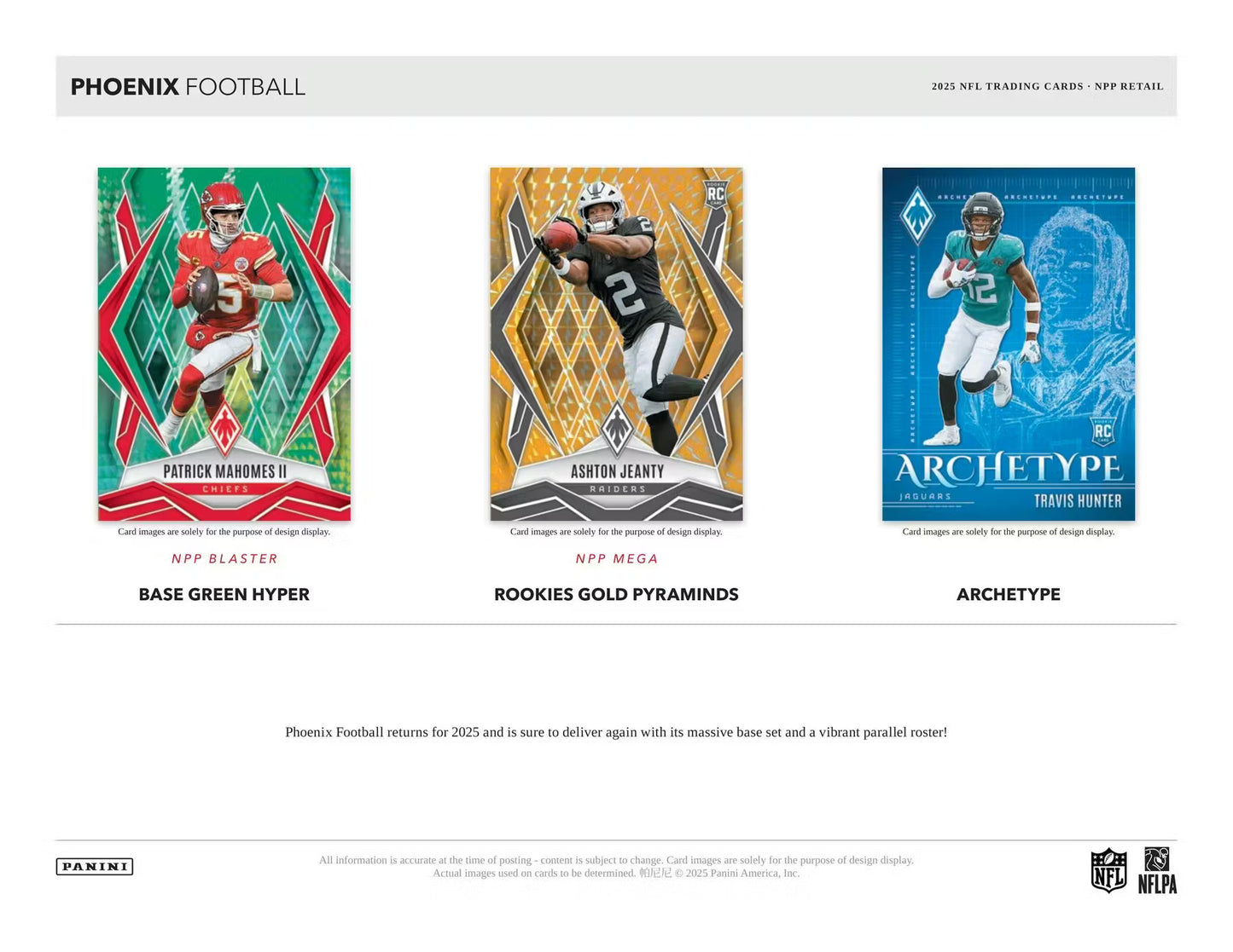 Panini 2025 Phoenix Football Mega Box