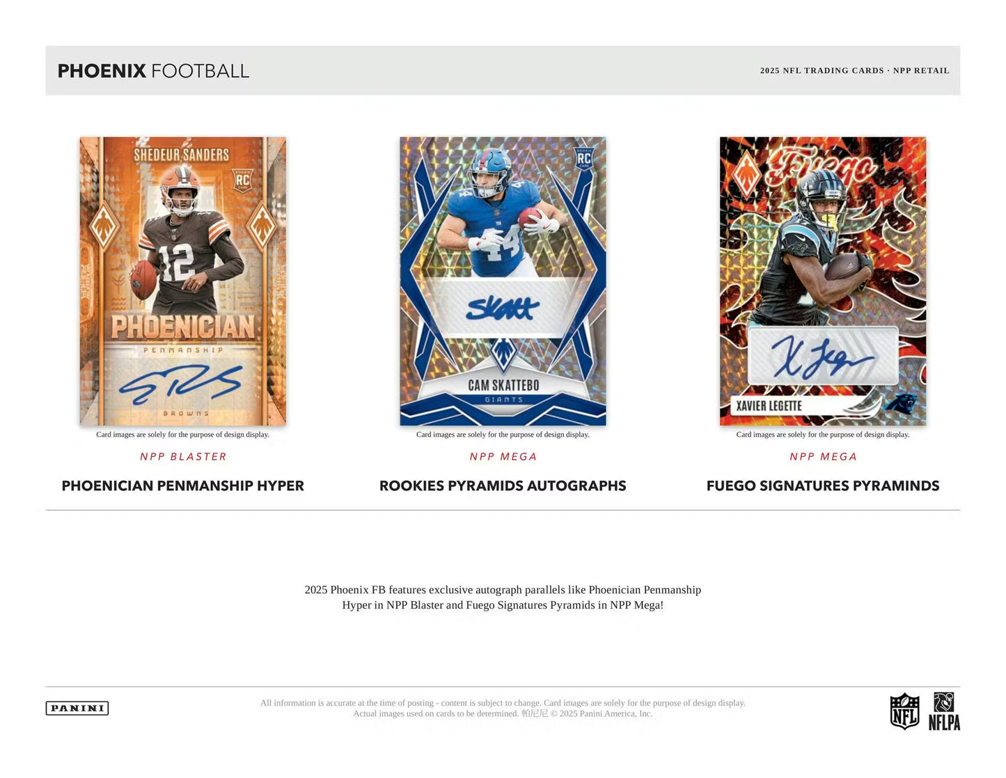 Panini 2025 Phoenix Football Mega Box