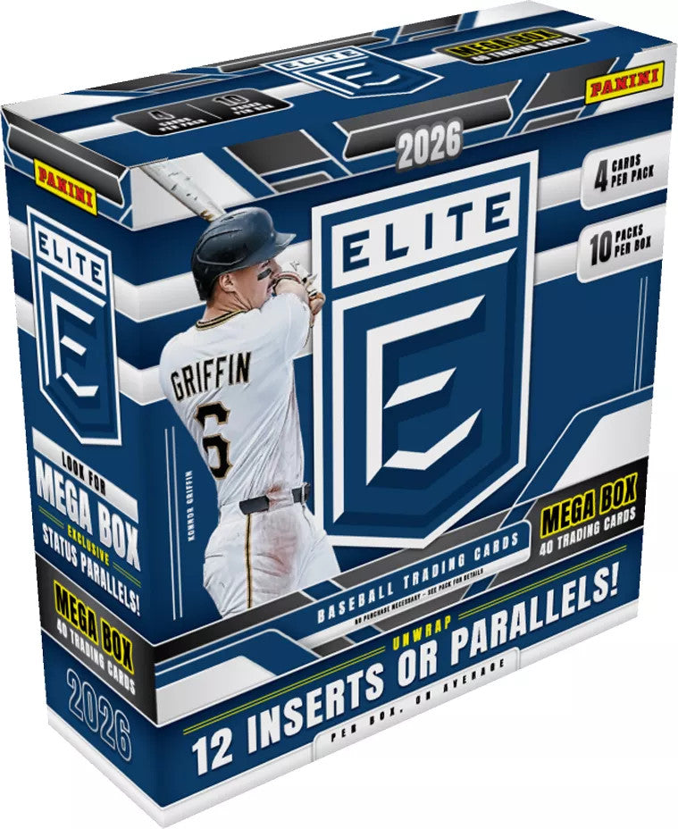 2026 Panini Donruss Elite Baseball Mega Box Trading Cards