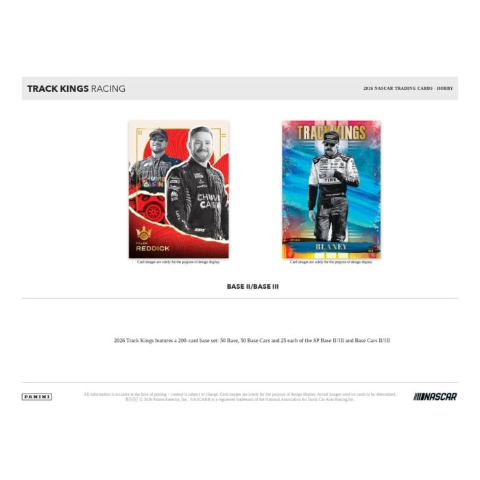2026 Panini Track Kings NASCAR Racing Hobby Box