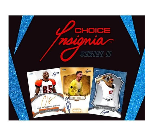 2026 Choice Insignia Series II Multi-Sport Trading Cards Hobby Box - 20 Packs, 4 Cards Per Pack, 7 Autographs