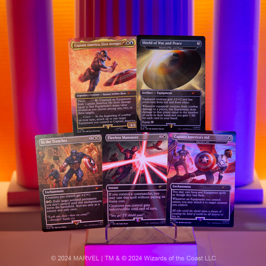 Magic the Gathering Secret Lair x Marvel's Captain America - Rainbow Foil Edition