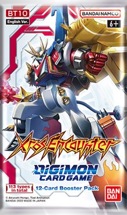 Digimon TCG: Booster Pack - XROS Encounter BT10 (10 Cards)