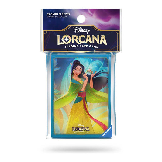 Ravensburger Disney Lorcana TCG Card Sleeves - Set 9 Fabled - Mulan - 65 Protective Sleeves for TCG Decks - Presale Ships 08/29/2025