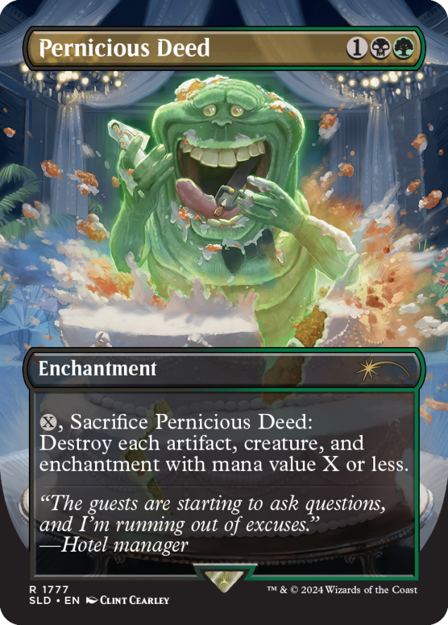 Magic the Gathering Secret Lair x Ghostbusters: Slimer Foil Edition