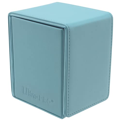 Ultra Pro - Vivid Alcove Flip Card Deck Box (Light Blue) - Stores & Protects Up To 100 Standard Size Collectible Cards, Baseball Cards, Gaming Cards, Sports Cards or Any Standard Size Cards