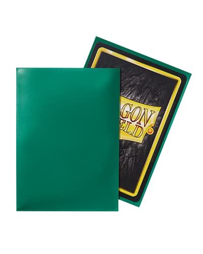 Dragon Shield Standard Size Card Sleeves  Classic Green 100 CT - MTG Card Sleeves are Smooth & Tough - Compatible with Pokemon, Yu-Gi-Oh!, & Magic The Gathering Card Sleeves