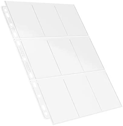 Ultimate Guard 9 Pocket Binder Pages - Clear (100 Pages)