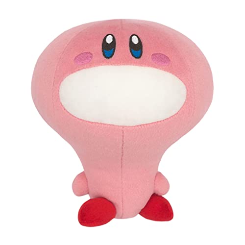 Sanei Boeki KP58 Kirby All Star Collection Kirby Plush Toy, Size S, Height 6.9 inches (17.5 cm)