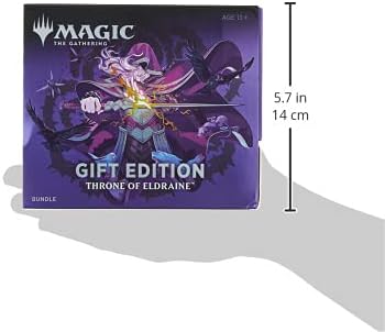 Magic The Gathering Throne of Eldraine Bundle Gift Edition | Alternate Art | 10 Booster Pack | 1 Collector Booster | Accessories