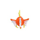 Pokemon Center: Magikarp Sitting Cuties Plush, 7 ½ Inch # 129 -  Generation 1 - 6 In