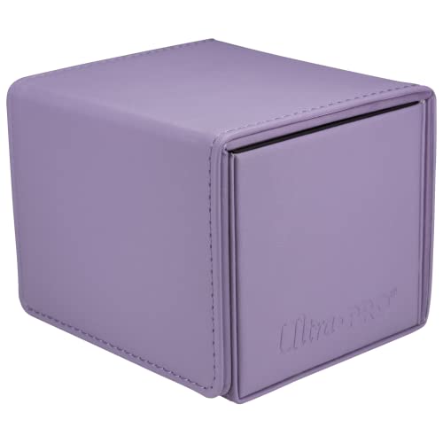 Ultra Pro - Vivid Alcove Edge Deck Box (Purple) - Stores & Protects Up To 100 Standard Size Collectible Cards, Baseball Cards, Gaming Cards, Sports Cards or Any Standard Size Cards In Your Collection