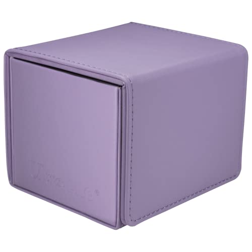 Ultra Pro - Vivid Alcove Edge Deck Box (Purple) - Stores & Protects Up To 100 Standard Size Collectible Cards, Baseball Cards, Gaming Cards, Sports Cards or Any Standard Size Cards In Your Collection