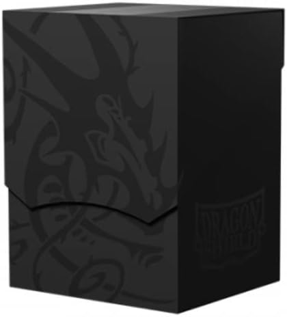 Arcane Tinmen Dragon Shield Card Deck Box – Shell: Shadow Black/Black Durable & Sturdy TCG, OCG Storage Compatible with Pokemon Yugioh Commander MTG Magic: The Gathering Cards (AT-30724)