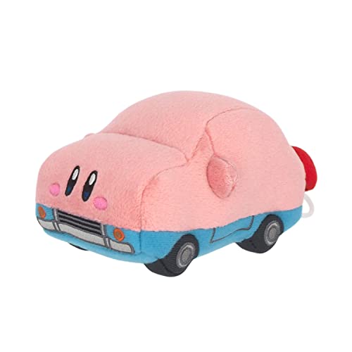 Sanei Boeki Kirby Discovery Car Obstacle Plush Toy, Bull Bull Bull Toy, Height 2.8 inches (7 cm)