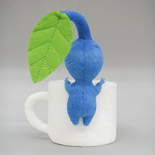 Sanei Boeki PKZ02 Pikmin Plush Merchandise Series, Blue Pikmin Accessory Holder (Mug), Height 5.9 inches (15 cm)