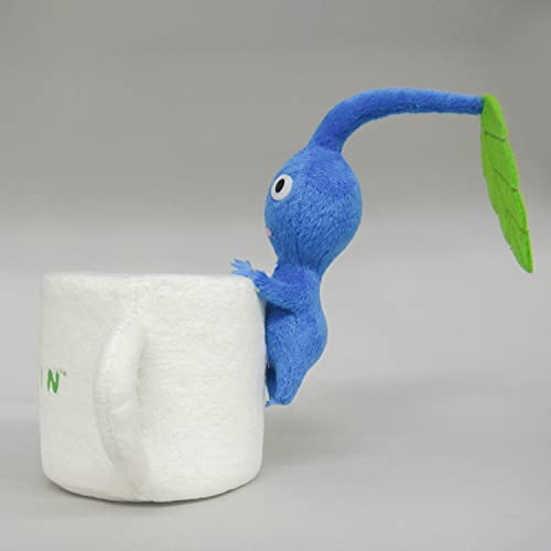 Sanei Boeki PKZ02 Pikmin Plush Merchandise Series, Blue Pikmin Accessory Holder (Mug), Height 5.9 inches (15 cm)