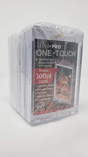 10 Ultra Pro 100pt Magnetic Card Holder Cases - Holds Thick Baseball, Football, Hockey Cards