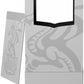 Dragon Shield Card Deck Box – Deck Shell: Ashen White/Black – Durable and Sturdy TCG, OCG Card Storage – Compatible with Pokemon Yugioh Commander and MTG Magic: The Gathering Cards