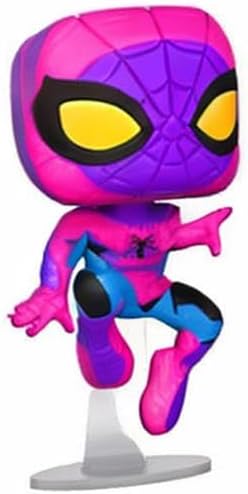 Funko Pop! Marvel: Blacklight Spider-Man Vinyl Figure Exclusive Black Light Edition Spiderman