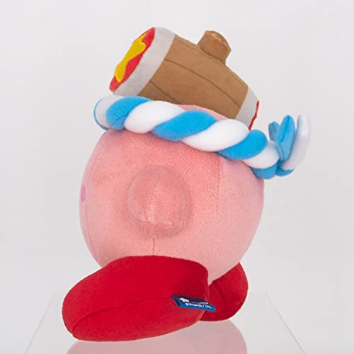 Sanei Boeki KP62 Kirby All Star Collection Hammer By Plush Toy, Size S, Height 5.9 inches (15 cm)